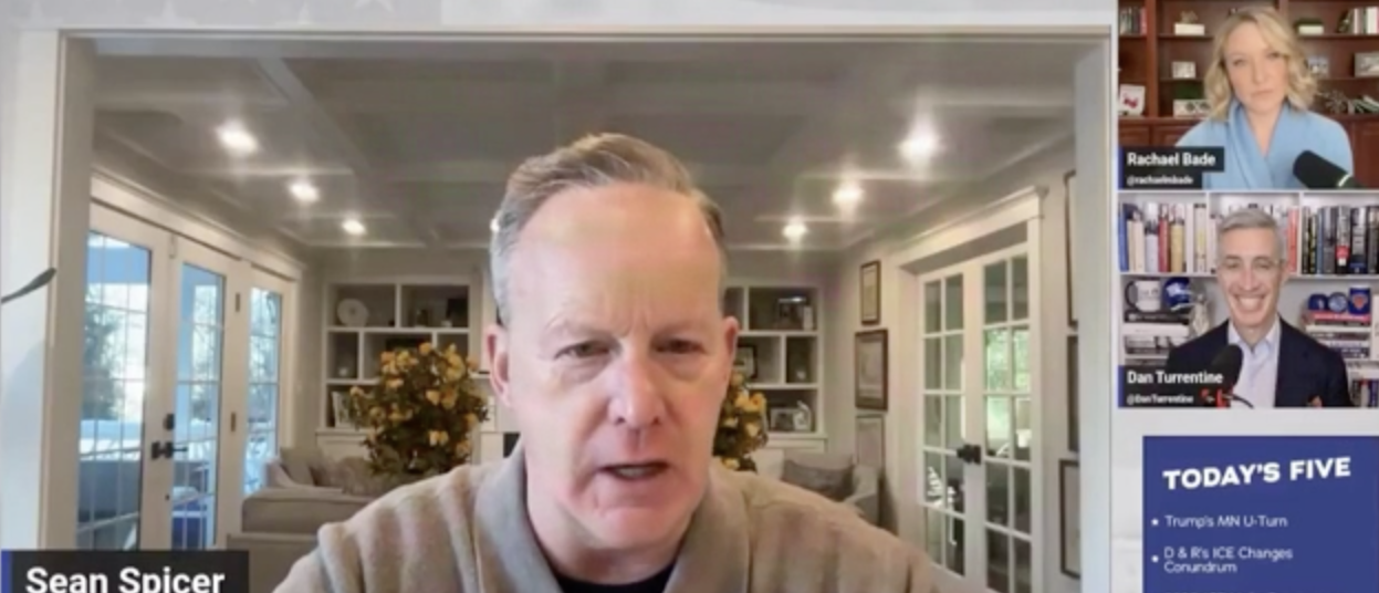 Sean Spicer Says Kristi Noem Can’t Come Back From Her Response To Border Patrol Killing